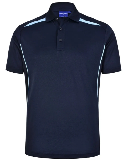 Picture of Winning Spirit, Mens Contrast SS Polo.